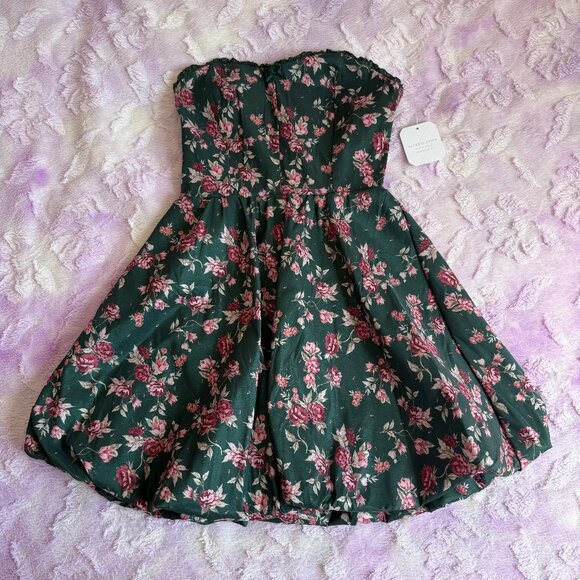 Altar'd State Clover Floral Bubble Dress, Size S - Picture 1 of 8